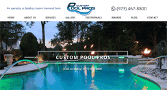 Desktop Screenshot of customswimmingpoolsnj.com